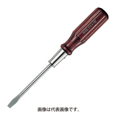 木柄普通ドライバー 310 (-)6×100