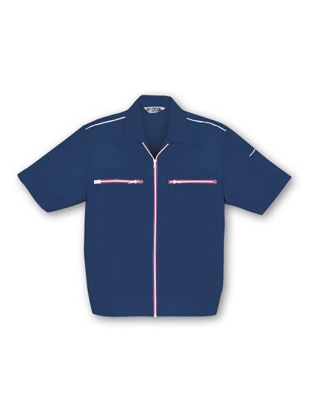 【JICHODO】 942 抗菌防臭清涼半袖ジャンパー [春夏]