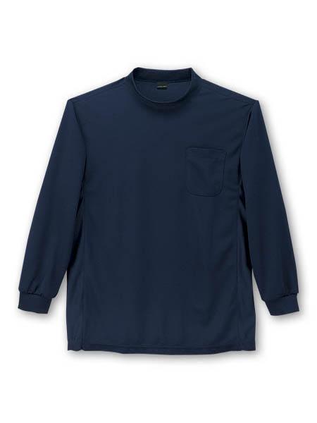 【JICHODO】 85824 吸汗速乾長袖ローネックシャツ [春夏]