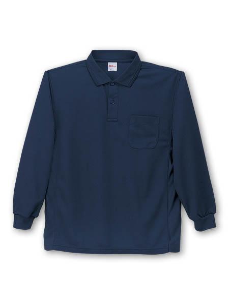 【JICHODO】 47654 吸汗速乾長袖ポロシャツ [春夏]