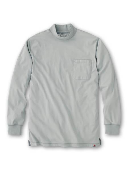 【Jawin】 55324 吸汗速乾長袖ローネックシャツ [春夏]