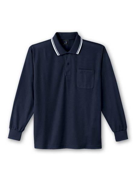 【JICHODO】 85264 吸汗速乾長袖ポロシャツ [春夏]