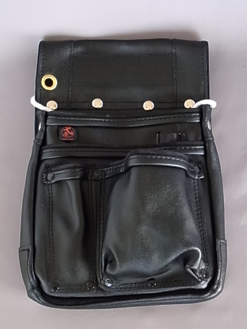 鳶壱 tbi-21 牛黒革釘袋マチ付」（TBI-001-21） | 鳶壱 株式会社フジタ