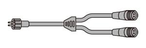LEDフォール専用Y型分岐コード(SJシリーズ) SJ-E09-Y12-2P