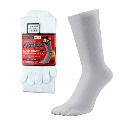 5本指靴下 カカト付 3足組