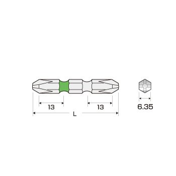 ACM-3045 カラービット(2本組) +3×45