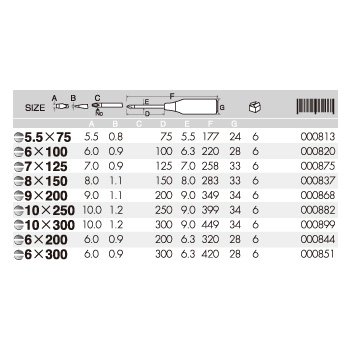 170　木柄貫通ドライバー　強力級　-5.5×75
