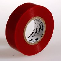 電気絶縁用ビニルテープ 117 赤 19mm×10m