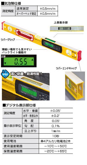 デジタル水平器60IP