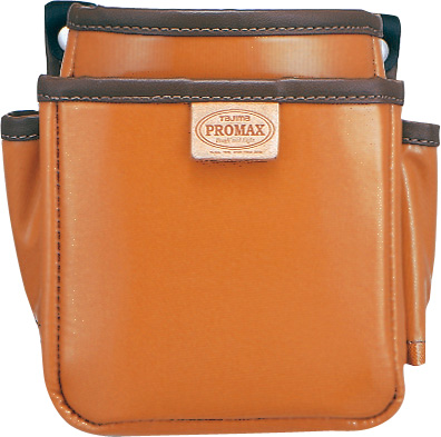 プロマックス 電工腰袋(2段・小) ブラウン」（PM-DE2S