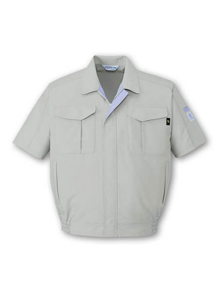 【JICHODO】 84310 エコ低発塵製品制電半袖ブルゾン [春夏]