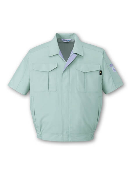 【JICHODO】 84310 エコ低発塵製品制電半袖ブルゾン [春夏]