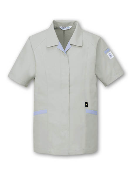 【JICHODO】 84335 エコ低発塵製品制電半袖スモック [春夏]