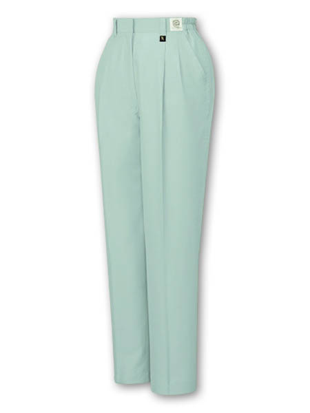 【JICHODO】 84306 エコ低発塵製品制電レディースツータックパンツ(裏付) [春夏]