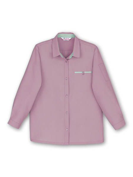 【JICHODO】 24105 低発塵製品制電レディース長袖シャツ [春夏]