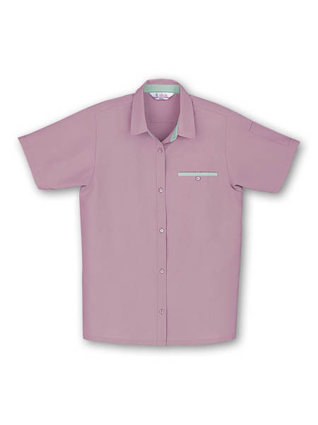 【JICHODO】 24115 低発塵製品制電レディース半袖シャツ [春夏]