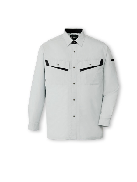 【JICHODO】 86004 エコ製品制電長袖シャツ [春夏]