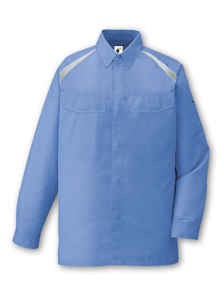 【JICHODO】 85104 エコ製品制電長袖シャツ [春夏]