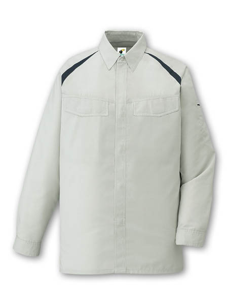 【JICHODO】 85104 エコ製品制電長袖シャツ [春夏]