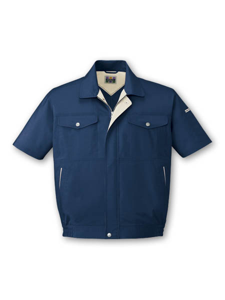 【JICHODO】 84710 エコ吸汗速乾半袖ブルゾン [春夏]