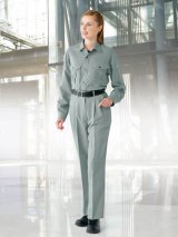 【JICHODO】 46906 エコレディースツータックパンツ(裏付) [春夏]