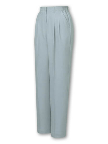 【JICHODO】 46906 エコレディースツータックパンツ(裏付) [春夏]