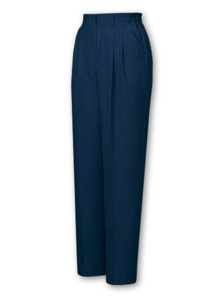 【JICHODO】 46906 エコレディースツータックパンツ(裏付) [春夏]