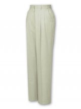 【JICHODO】 46106 エコレディースツータックパンツ(裏付) [春夏]