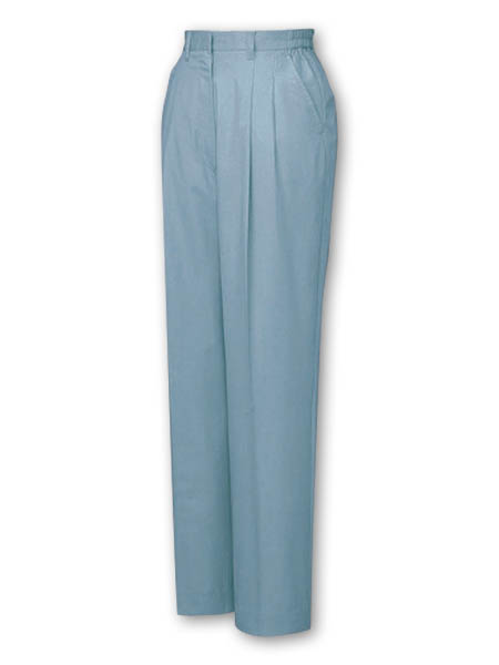 【JICHODO】 46106 エコレディースツータックパンツ(裏付) [春夏]