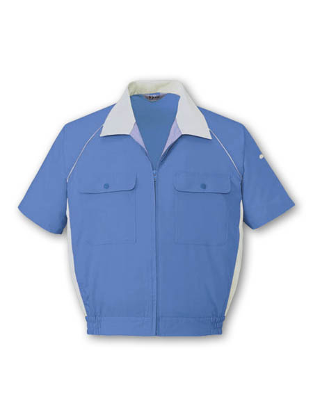 【JICHODO】 46810 エコ製品制電半袖ブルゾン [春夏]