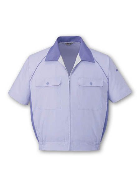 【JICHODO】 46810 エコ製品制電半袖ブルゾン [春夏]