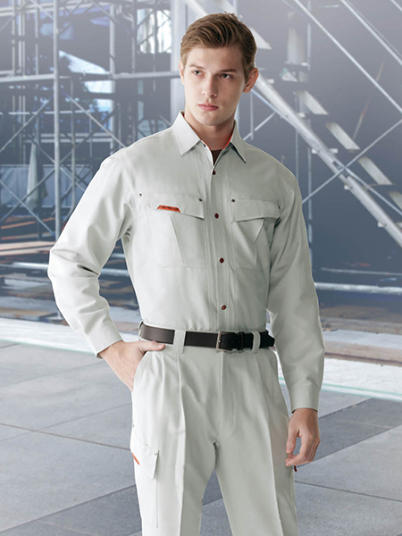 【JICHODO】 47504 抗菌防臭長袖シャツ [春夏]