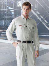 【JICHODO】 47504 抗菌防臭長袖シャツ [春夏]