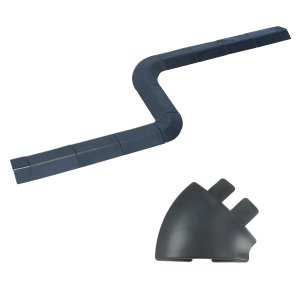 スネークモール 曲線部(幅75mmタイプ) SNM-0807-050RSBK