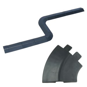 スネークモール 曲線部(幅96mmタイプ) SNM-1010-100RMBK