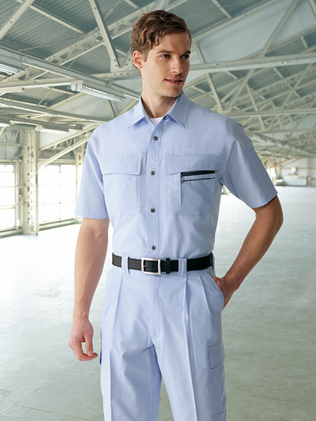 【JICHODO】 46514 エコ半袖シャツ [春夏]