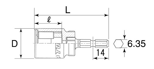 電動ドリル用全ネジソケット