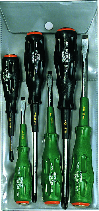 888-6V ハイソフトドライバー6本セット 貫通」（8886V） | 株式会社新