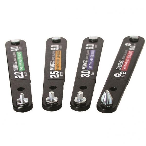 SWS-2060 HEX:2.0/4.0 2.5/5.0 3.0/6.0 薄型Wレンチ 六角セット