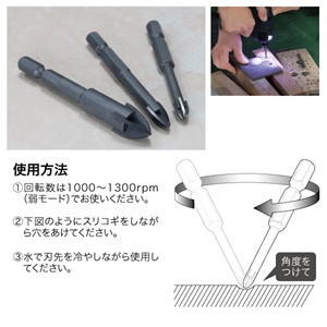 クロスドリル(磁器タイル用) TXD-80