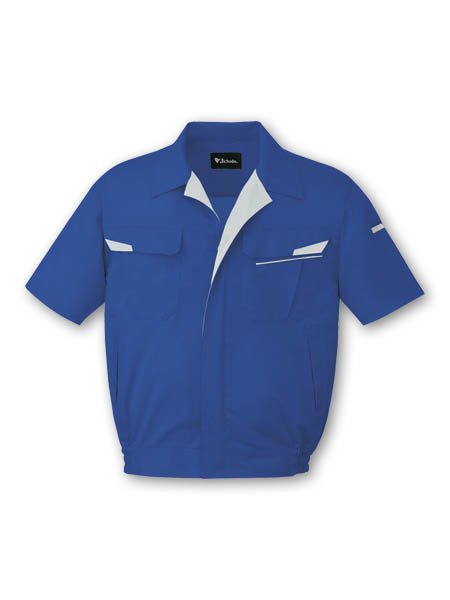 【JICHODO】 85610 製品制電ストレッチ半袖ブルゾン [春夏]