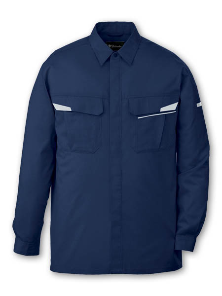 【JICHODO】 85604 製品制電ストレッチ長袖シャツ [春夏]