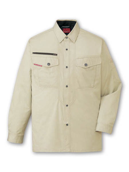 【JICHODO】 84204 ストレッチ長袖シャツ [春夏]