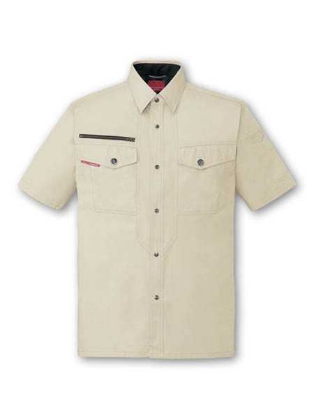 【JICHODO】 84214 ストレッチ半袖シャツ [春夏]