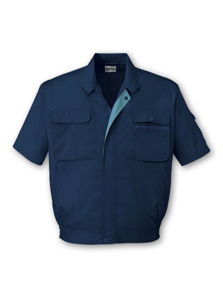 【JICHODO】 44110 製品制電半袖ブルゾン [春夏]