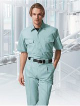 【JICHODO】 44114 製品制電半袖シャツ [春夏]