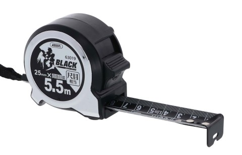 超コンパクトコンべ尺目相当　25－5.5M　黒