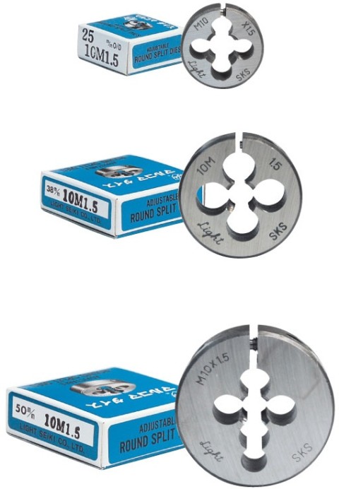 丸ダイス（ケース品）メートルネジ（M)