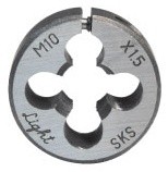 丸ダイス（ケース品）　ウィット並目ネジ（W）・ユニファイねじ（UNC）/（UNF)