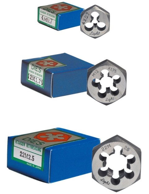 六角ダイス（ケース品）ウィットネジ（W)・ユニファイネジ（UNC）/（UNF）